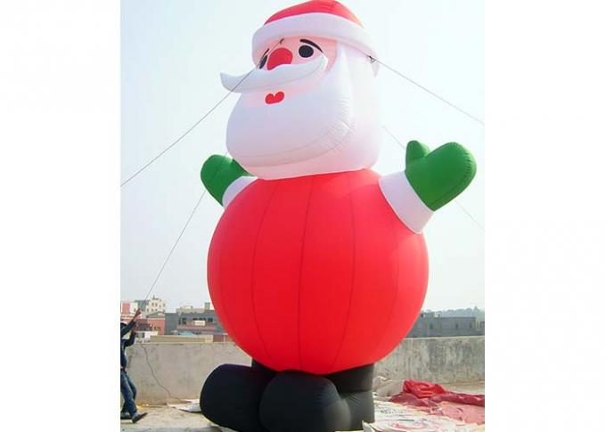 Natal elegante Papai Noel inflável da tela de Oxford para a decoração