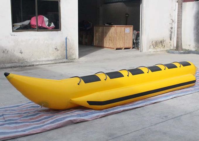 O PVC amarelo/preto 0.9mm Flyfish o barco de banana inflável do jogo da água dos brinquedos da água