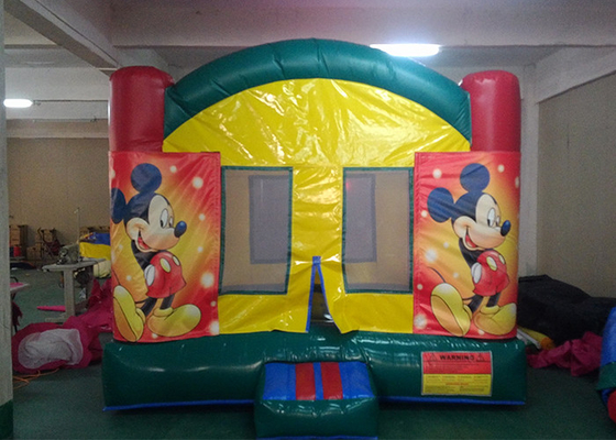 China Digitas que imprimem a casa inflável do salto de Mickey Mouse com a bandeira variável para crianças fornecedor