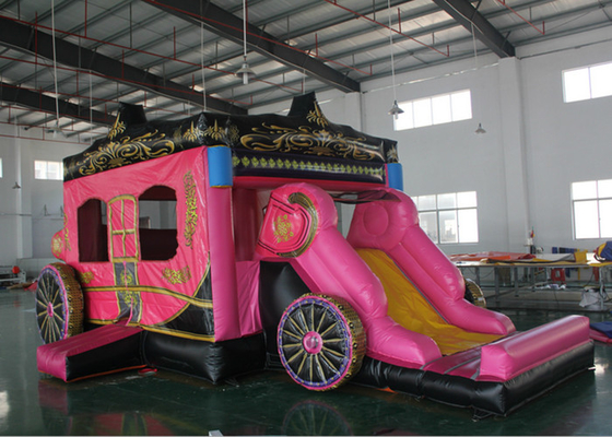 China Impressão da princesa Inflável Combinado Com Completo, leões-de-chácara infláveis gigantes com corrediça fornecedor
