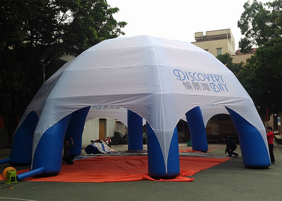 China barraca inflável gigante da abóbada da prova da água do diâmetro de 8m, barraca inflável impressa do logotipo para anunciar fornecedor