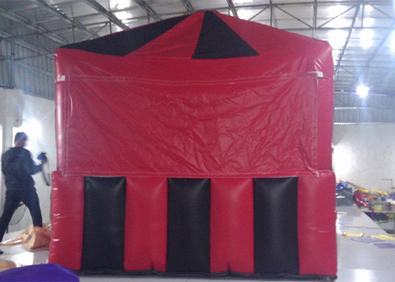 China O cubo pequeno vermelho/preto deu forma à barraca inflável do ar para encerado do PVC do casamento ou da exposição fornecedor