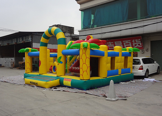 China Parque de diversões inflável de encerado do PVC da segurança 0.55mm com tubarão dos peixes fornecedor