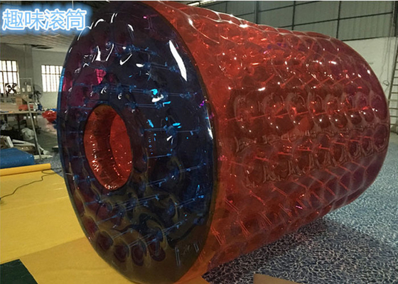 China as bolas infláveis vermelhas do corpo de 0.7mm TPU/ser humano fizeram sob medida grandes bolas de praia infláveis fornecedor