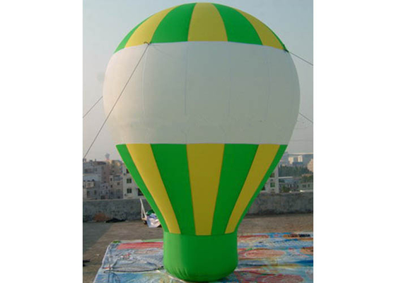 China tela de 0.45mm Oxford forma modelo inflável verde/amarelo do Ballon para a promoção distribuidor