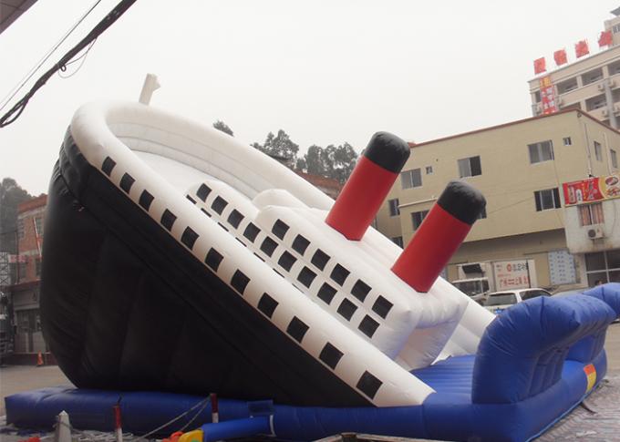 Grande corrediça inflável comercial titânica do uso exterior para adultos e crianças