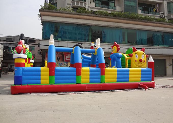 campo de jogos inflável da cidade do divertimento das fadas da flor de encerado do PVC de 0.55mm para jogos