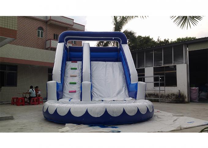 Corrediça de água inflável comercial azul pequena, corrediça de água iInflatable do PVC com associação