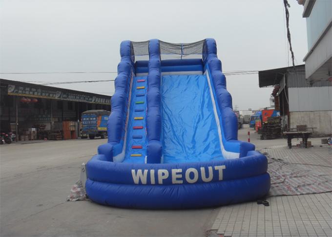 Corrediça gigante inflável do PVC do Wipeout com associação/corrediça de água inflável para crianças e adultos