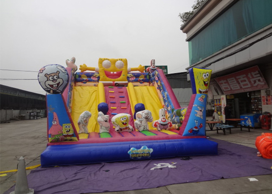 China Corrediça inflável comercial grande do parque de diversões com tema de Spongebob fornecedor