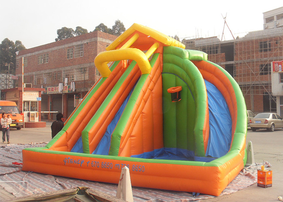China Corrediça de água inflável comercial da corrediça de água da piscina para o quintal fornecedor
