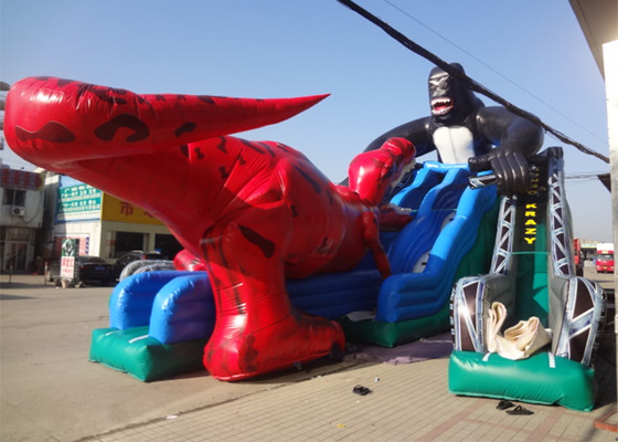 China Dianosaur grande e corrediça de água inflável comercial de King Kong para o parque de diversões fornecedor