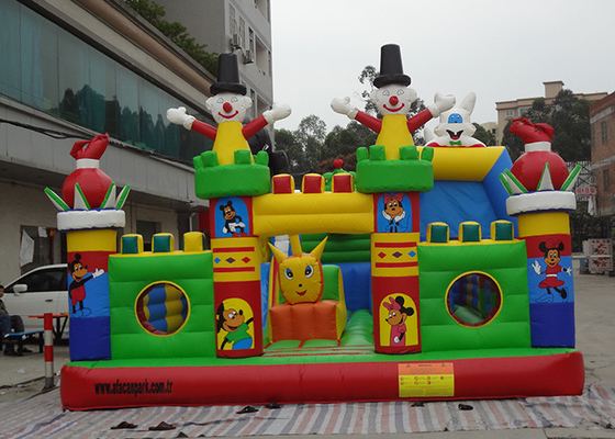 China campo de jogos inflável da cidade do divertimento das fadas da flor de encerado do PVC de 0.55mm para jogos fornecedor