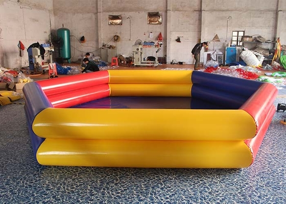 China Grande associação de água inflável retangular portátil amarela/vermelha do PVC para exterior/interno fornecedor