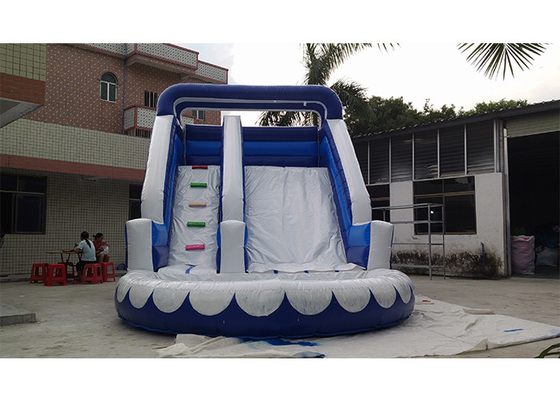 China Corrediça de água inflável comercial azul pequena, corrediça de água iInflatable do PVC com associação fornecedor