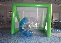 Esverdeie jogos infláveis do objetivo do futebol do arco dos jogos dos esportes de encerado do PVC de 0.55mm/porta de Soccar