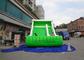 Fogo - corrediça inflável comercial personalizada exterior retardadora do verde da corrediça da explosão fornecedor